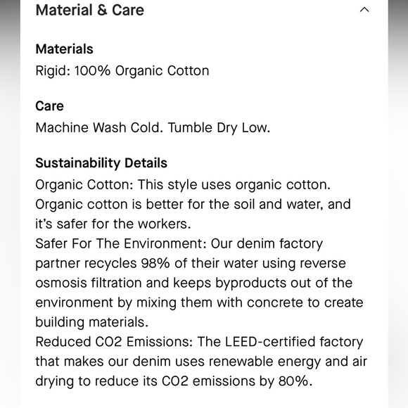 NWT Everlane Jeans The Relaxed Straight Fit Organic cotton Size 29 - Picture 5 of 16